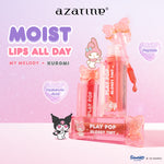 Azarine Gloss The Sun [2 PCS] Play Pop Glossy Tint Liptint Glossy Tahan Lama Extra Moisturizing Hyaluronic Acid Peptide Melembabkan Menutrisi Bibir Kering + Sunscreen Best Seller untuk Semua Jenis Kulit
