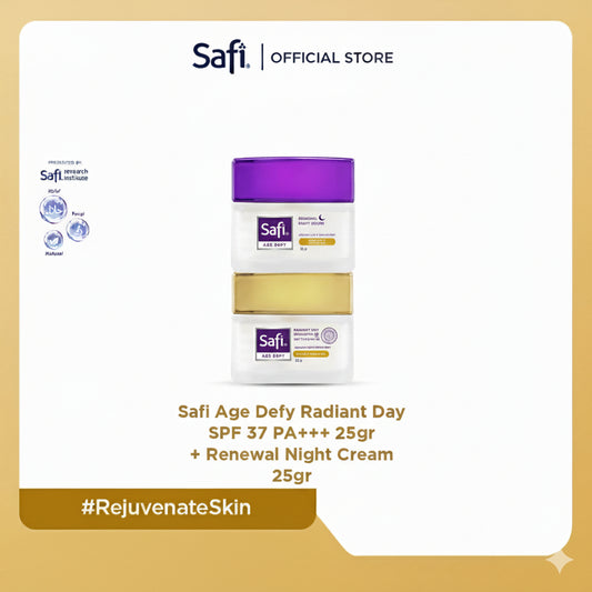 [MUST HAVE] Ready to Glow Cream - Safi Age Defy Day Cream & Night cream 25gr - Paket Moisturizer Anti Aging