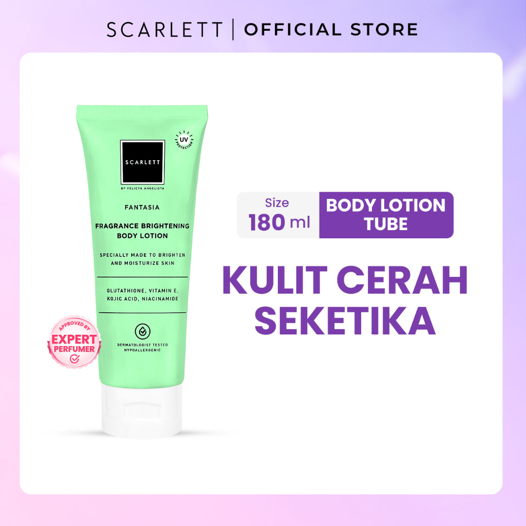 Scarlett Whitening Body Lotion Mencerahkan - Kemasan Baru Tube 180ml