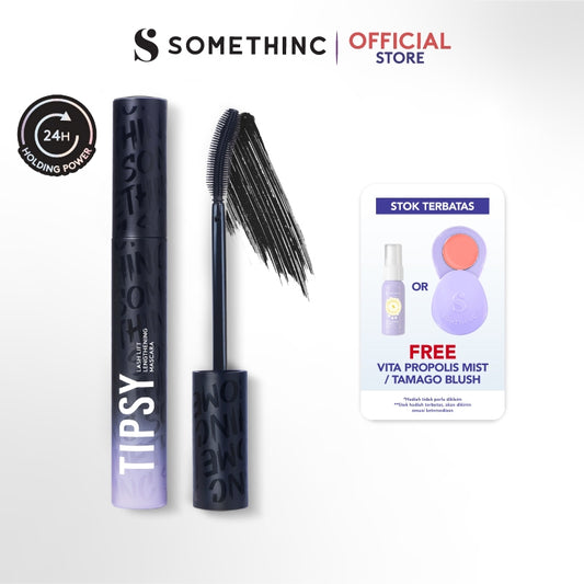 SOMETHINC Tipsy Lash Lift Lengthening Mascara - Mascara Keratin Lash Lift, Memberikan Bulu Mata Efek Lebih Panjang & Lentik Dalam Hitungan Detik | Tahan Digunakan Hingga 24 Jam | Mengandung Keratin, Biotin, & Argan Oil Untuk Memperkuat Dan Menutrisi Bulu