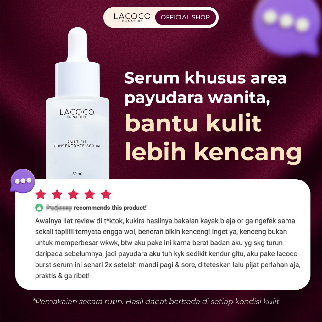 Lacoco Bust Fit Concentrate Serum Perawatan Yang Membantu Kekencangan PD Firming Something Smart Price Konaru Haelo
