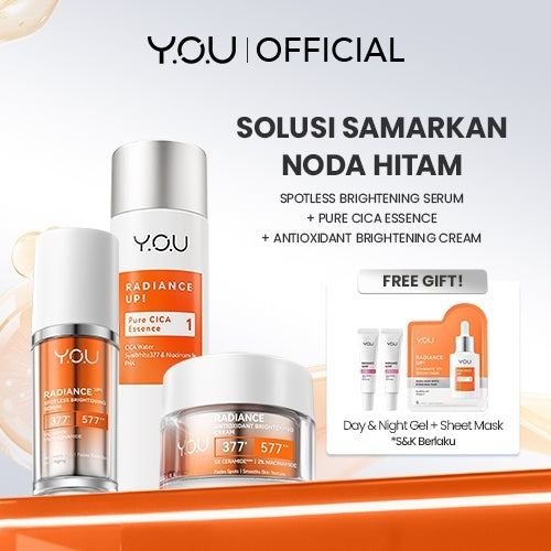 YOU 3in1 Paket Skincare Set 3pcs Radiance Glow, Radiance Up, Acneplus, Peeling