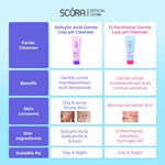 [My Daily Glow Up Set] Scora Bright Me Up Sunscreen 40 Gr + Scora Sheer Glow Tone Up Cream 30 ml + SCORA Moisturizer Gel + SCORA Gentle Low pH Cleanser 100 ML + SCORA Toner 80 ML