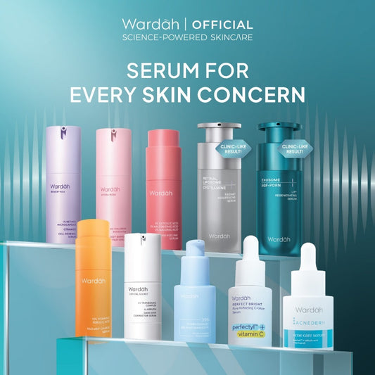 [Wardah Exclusive Member] WARDAH Serum Complete Series For Every Skin Concern - Exosome PDRN, Retinal, Acnederm, C-Defense, Lightening, Crystal Secret, Renew You, Hydra Rose, Symradiance, Perfectyl Perfect Bright, Peeling Serum - Skincare