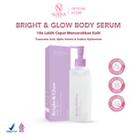 Noera Bundling Bright & Glow Body Serum + Lotion UV Filter + 10% ALPHA ARBUTIN Luxurious Whitening Booster Body Serum Essence