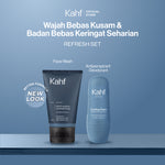 [KAHF BUNDLE 2IN1 PAKET PERAWATAN DAILY USE ESSENTIALS : WAJAH BEBAS KUSAM & BADAN BEBAS KERINGAT SEHARIAN] Paket Personal Care (Face Wash + Deodorant) - Suitable for Daily Use - Purify Set