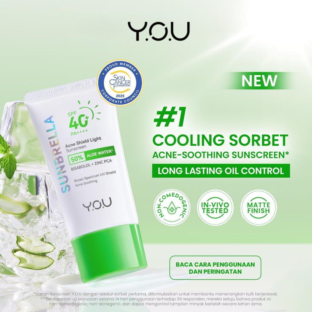 Era 2000- Y.O.U Sunbrella Sunscreen Series | Triple UV, 2% Niacinamide Brightening, Tone Up, Acnecare, Airy Outdoor
