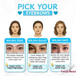 QL Eye Mascara Dramatic Eyeliner Eyebrow Waterproof Pencil Curling 2 Steps