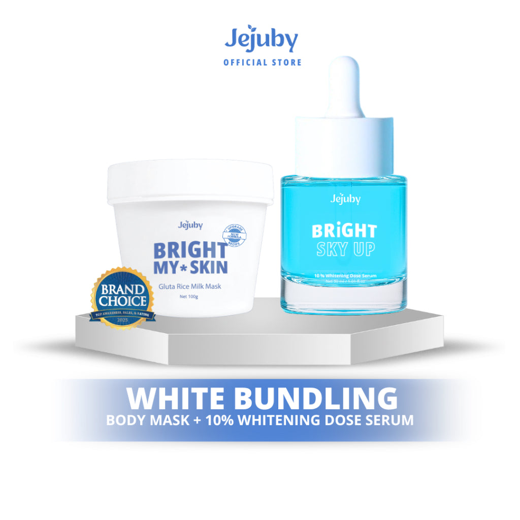 [BUNDLING] Jejuby 10% Whitening Dose Serum + Gluta Rice Milk Mask