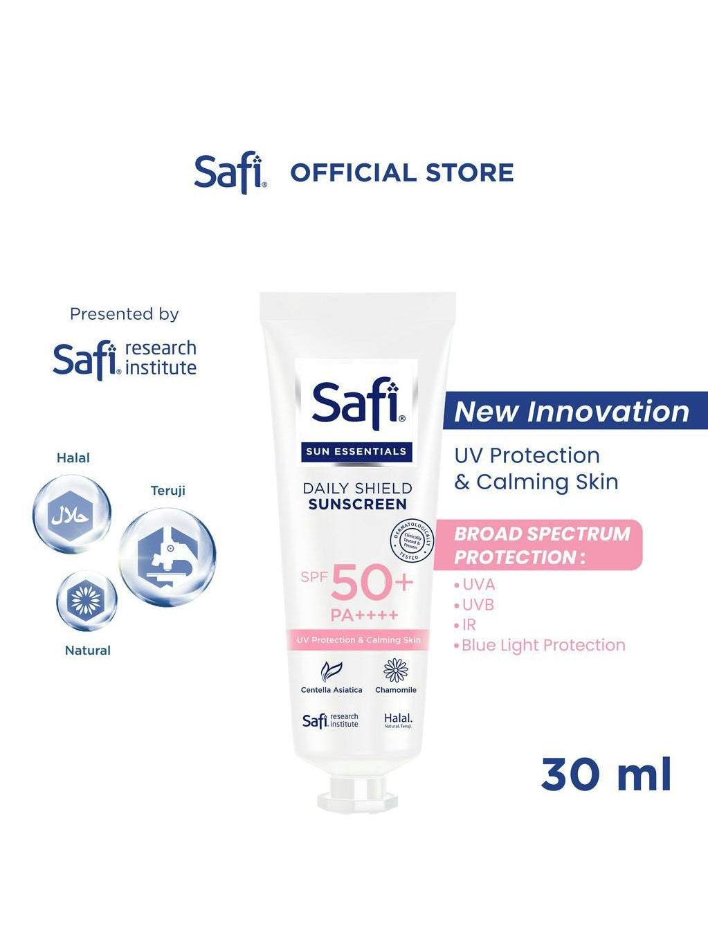 Safi Sun Essentials Daily Shield Sunscreen SPF 50+ PA ++++ 30 ml