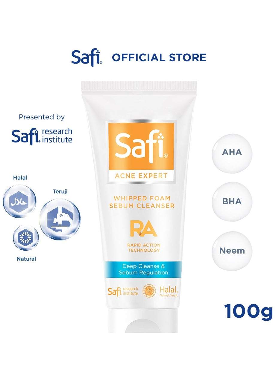 SAFI - Acne Expert - Whipped Foam Sebum Cleanser 100gr - Untuk Jerawat
