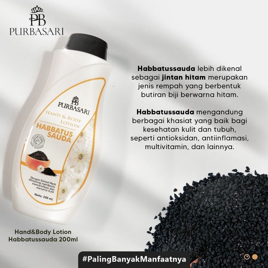 Purbasari Lotion Tubuh Jinten Hitam Habbatus Sauda 200 ml