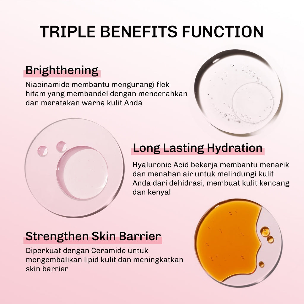 [ECONOMIC BUNDLE] Lavojoy 2in1 Brightening care | Body Serum 300ml + Body wash 300ml | Perawatan untuk Mencerahkan dan Melembabkan kulit dengan Niacinamide + Ceramide + Vitamin E