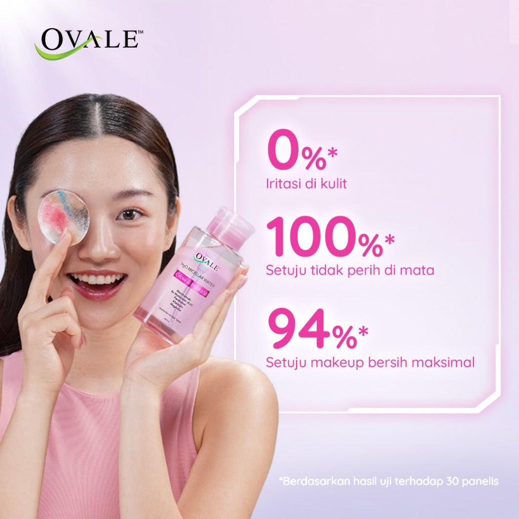 Ovale Micellar Water Brightening 300ml | Natural H2O | Cleansing, Glow & Hydrate - REALMEN BEAUTY