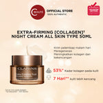 CLARINS Extra Firming Night Cream All Skin Type 50ml - Pelembab/ Krim malam anti aging / pengencang
