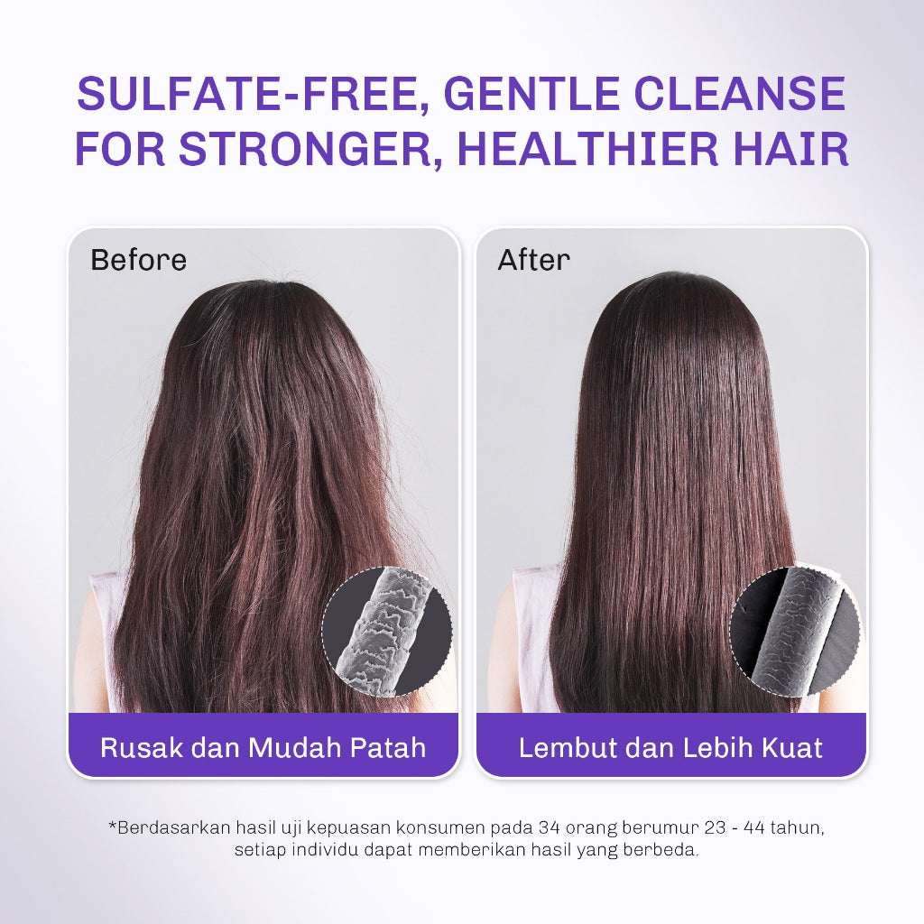 [NEW LAUNCH] Lavojoy Repair Me Now Shampoo Iris Garden 280ml  | Perbaikan Rambut Rusak Intens Dengan 3× Keratin + Ceramide Boost + ScalpBioEnergy Hydration Care | 3x Lebih Lembut, Lalus, Tanpa Mengiritasi