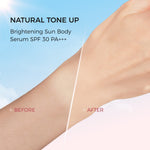 Grace and Glow Brightening Sun Body Serum Hand Body Lotion SPF 30 PA+++ | Body Sunscreen Sunblock Badan Anti UV with Arbutin + Bearberry | Lotion Tone Up Wangi Tahan Lama untuk Melembabkan Mencerahkan Kulit (Whitening & Moisturizing)