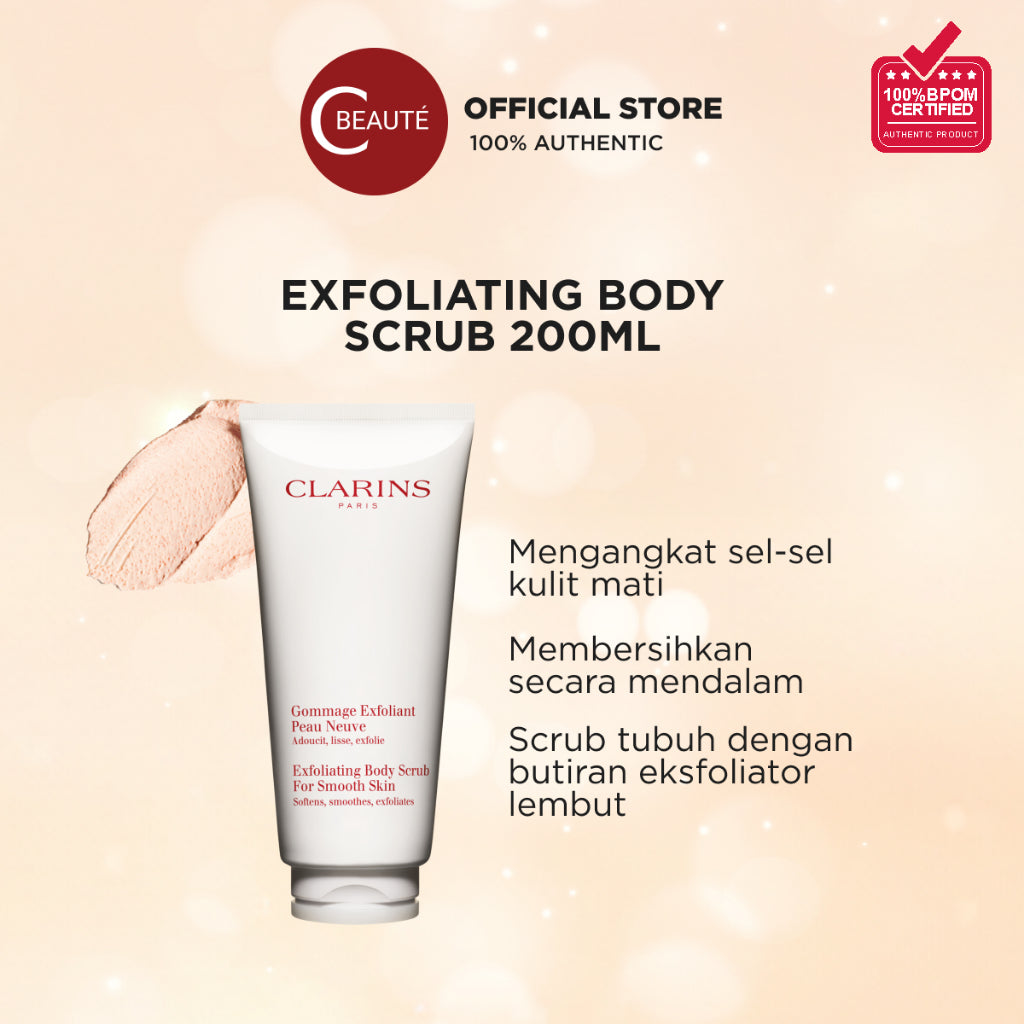 CLARINS Exfoliating Body Scrub 200ml - Eksfoliator Tubuh / Scrub Badan