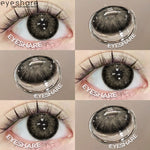 Eyeshare Softlens Minus Big Eyes VIENNA Chocolate 14.5mm 1 Pasang Lensa Kontak Cokelat