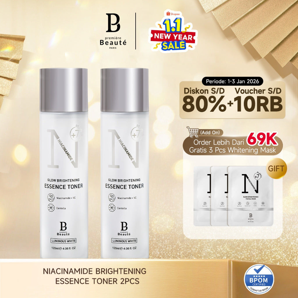 PREMIERE BEAUTE [DAPAT 2] Essence Toner Niacinamide Centella White Glow Brightening 120ml toner