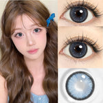 Softlens Minus (0.00s/d - 6.00) Mysticeyes Softlens Dawn Brown/Dawn grey Softlens14.5mm freelenscase