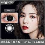 Magister Softlens 16mm Big Eyes Soflen Hitam Coklat Soflens Normal Doll Eyes 1Pair 6Months