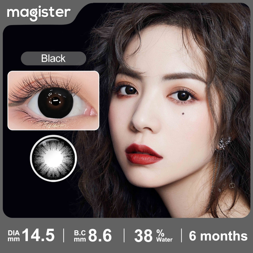 Magister Softlens 16mm Big Eyes Soflen Hitam Coklat Soflens Normal Doll Eyes 1Pair 6Months