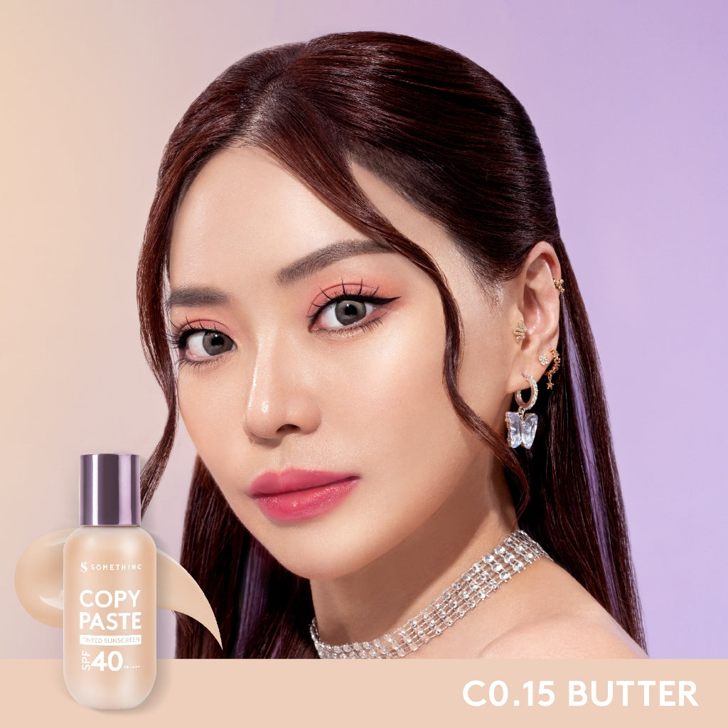 SOMETHINC [2 PCS] One Piece Limited Edition SEAMLESS & BLEND (Copy Paste Tinted Sunscreen, Harpy Blender One Piecec Limited Edition)