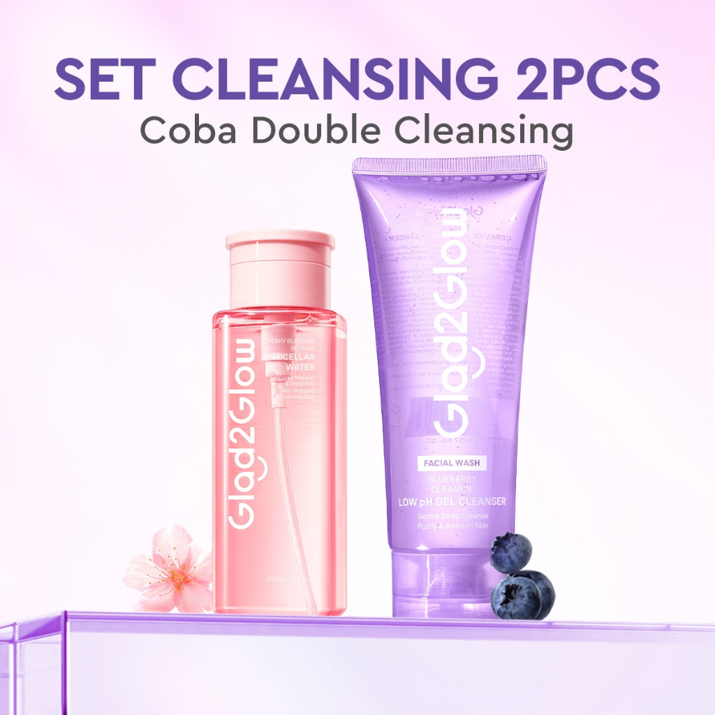 [Big Size]Glad2Glow Blueberry Ceramide Low pH Gel Cleanser 150ml facial wash skincare face wash sabun cuci muka cleansing balm exfoliating exfoliasi wajah sabun muka pembersih wajah Memperbaiki penghalang kulit tetap terhidrasi wajah bersih