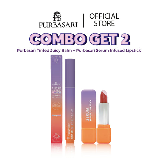 [GET 2] Purbasari Infused Serum Lipstick + PB 2in1 Tinted Juicy Balm SPF 25++++