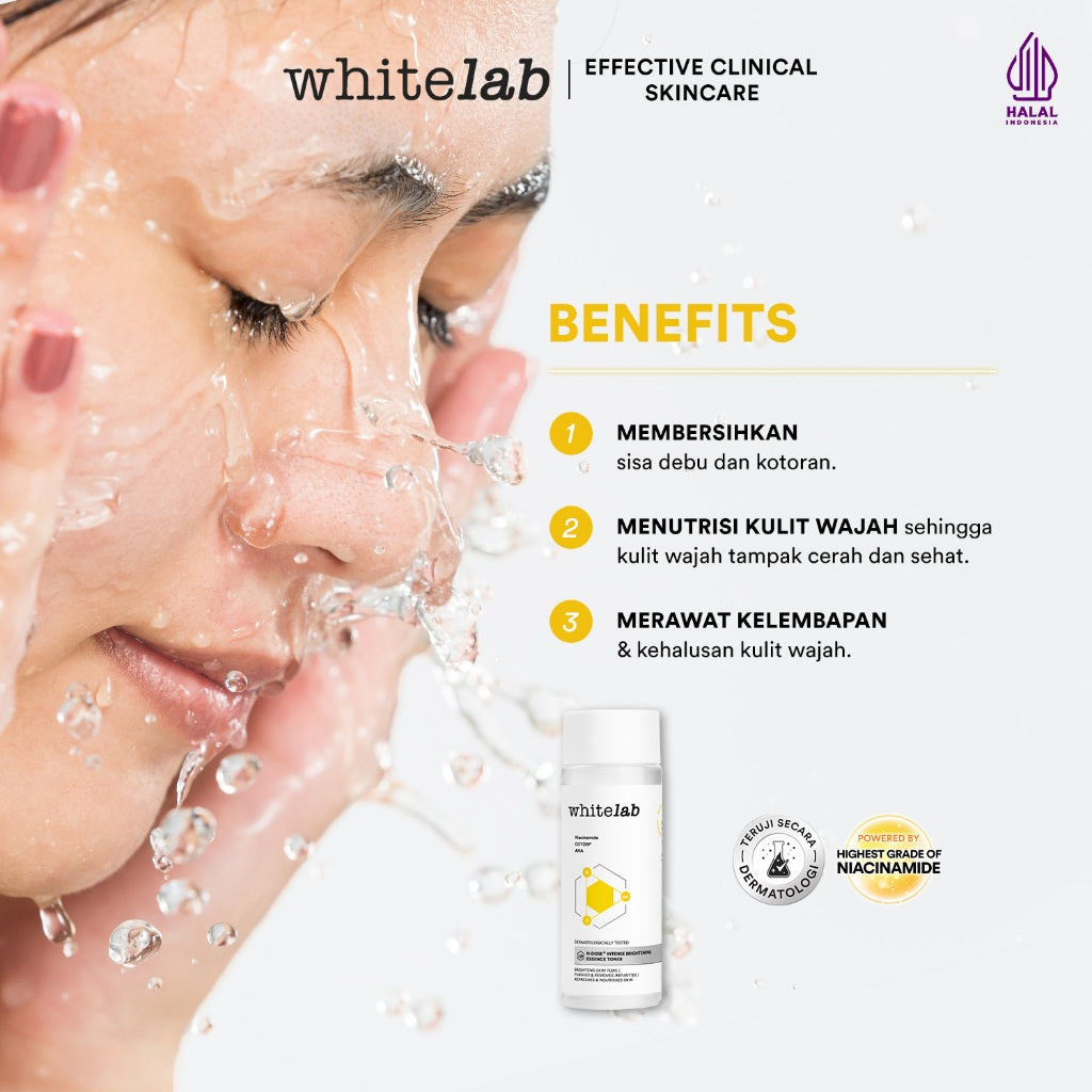 Whitelab Brightening Essence Toner - Pencerah Wajah Anti Kusam & Melembapkan N-Dose+ 2.0