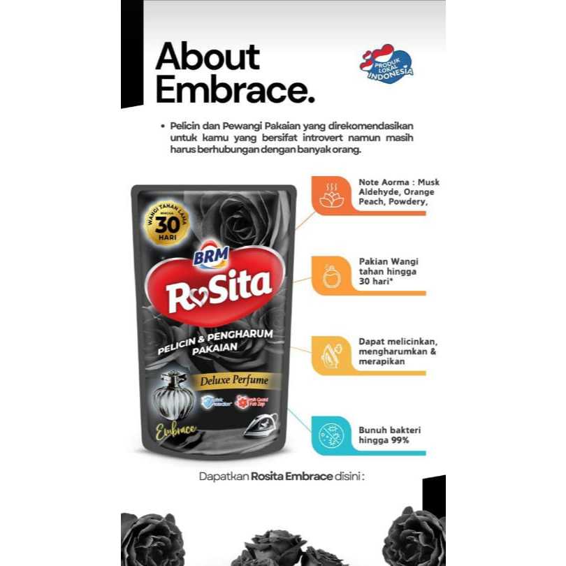 BRM Rosita Pengharum Laundry Pelicin Setrika Refill 800ML