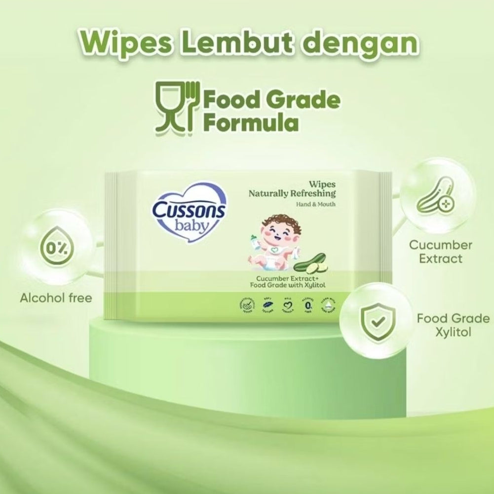 Cussons Baby Tisu Basah Bayi 45 s - Beli 1 Gratis 2