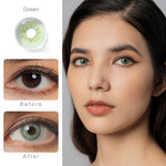 Magister Softlens Normal abu-abu coklat hitam seri Sepasang Lensa kontak diameter14.0-14.5MM kadar air 38% soflens