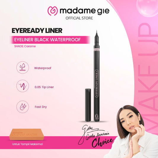 Madame Gie Eyeready Liner - MakeUp Eyeliner Pen Black Waterproof