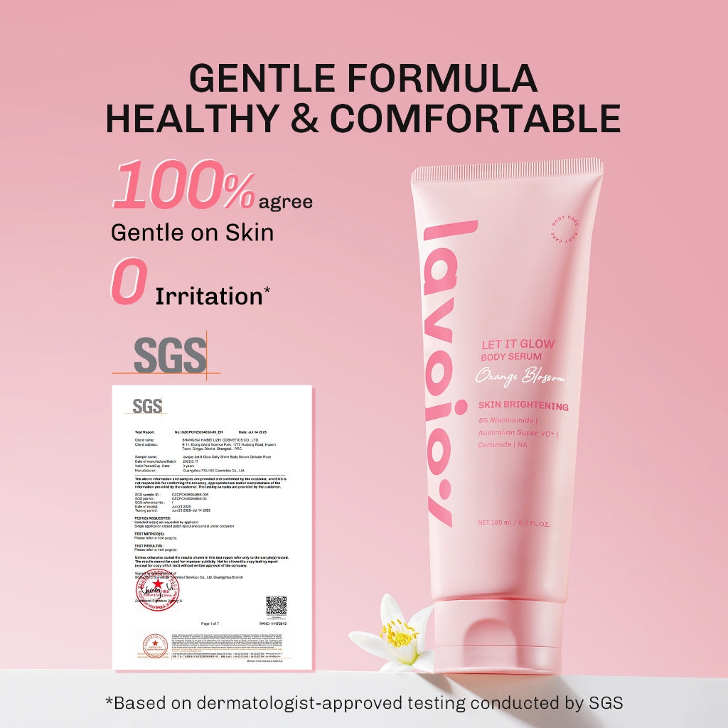 Lavojoy Let It Glow Body Serum Skin Brightening Upgraded Version | Body Lotion Untuk Mencerahkan Dan Melembabkan Kulit Dengan Niacinamide + Ceramide + Vitamin E