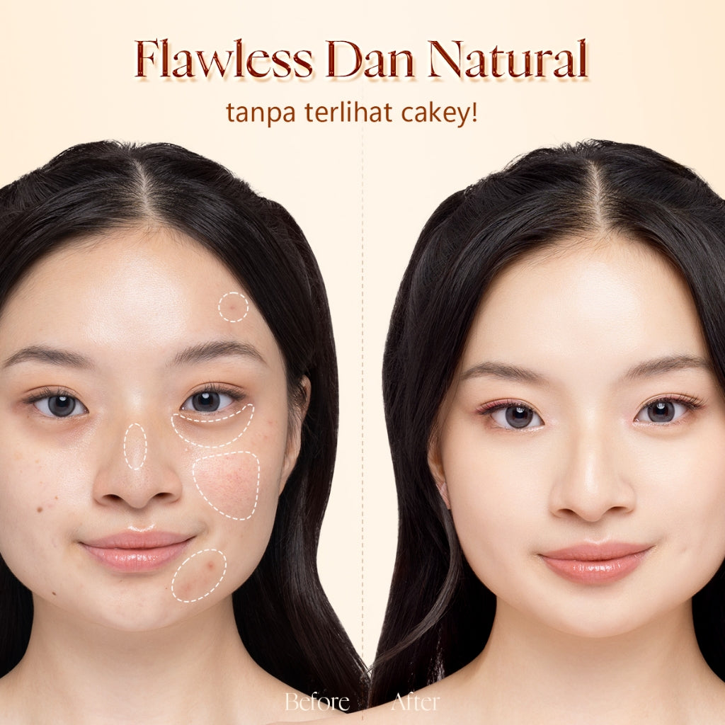 [NEW LAUNCH] Glad2Glow FLAWLESS BLURRING SKIN TINT 30G+ BRIGHTENING LIP SERUM 7g Mencerahkan Melembabkan 3in1 liptint  Foundation Bedak padat Make up Lightweight Coverage Long-lasting 12-Hour Soft-Focus Flawless Skin oil-control g2glow official store