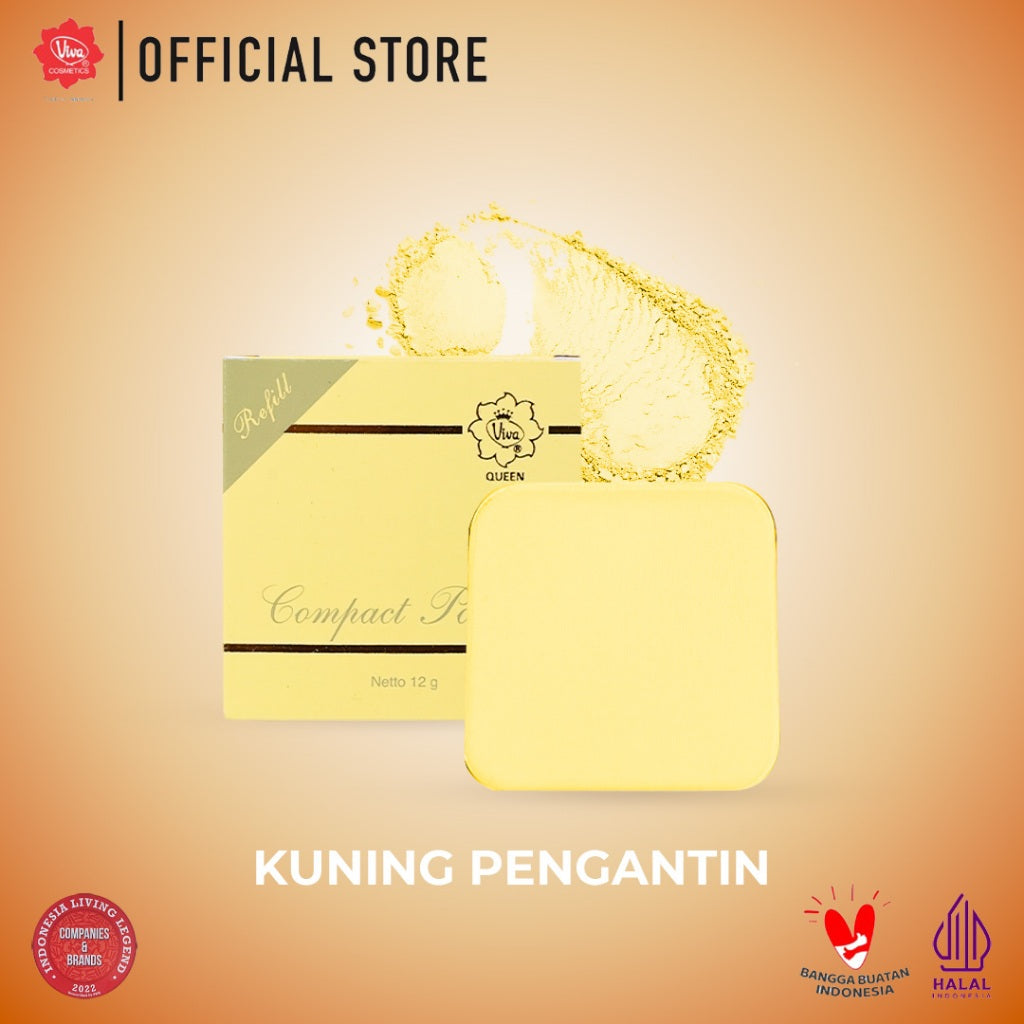 (Refill) Viva Queen Compact Powder - 12 gr (tersedia 3 varian warna)