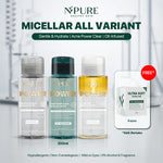NPURE Bundling Micellar Water / Double Cleansing / Set Micellar Water / Skincare Set / Basic Skincare / Skincare Routine