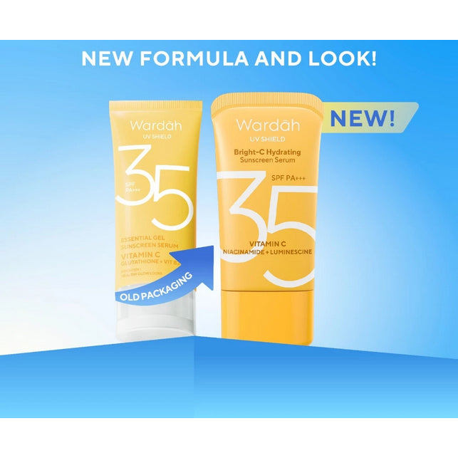 Wardah UV Shield Bright-C Hydrating Sunscreen Serum SPF 35 PA+++ 40ml