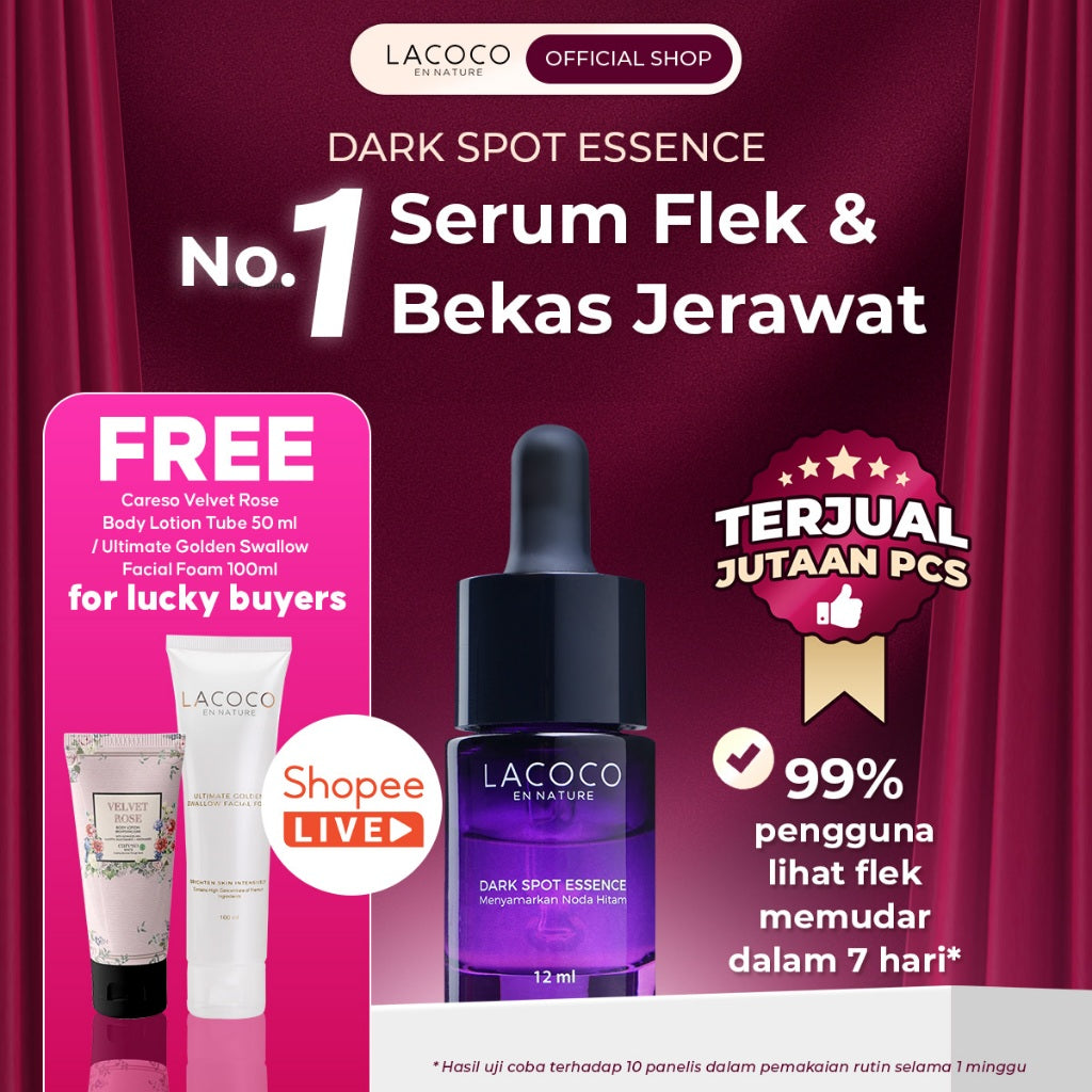 [BEST SELLING] Lacoco Dark Spot Essence Serum Penyamar Flek Hitam Noda Bekas Jerawat Tranexamic Acid Finally Something Glad True Skint