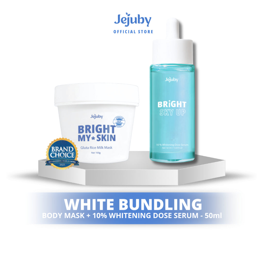 [BUNDLING] Jejuby 10% Whitening Dose Serum + Gluta Rice Milk Mask
