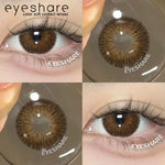 Eyeshare Softlens Vienna Chocolate 14.5mm 1 Pasang Lensa Kontak Untuk Mata Besar