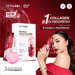 [FREE GIFT New Launch]  NEWLAB Brightlogy GlutaColl-5500 - PRO | Collagen Glutathione Drink | 13X Efektif Kulit Cerah & Sehat | S-Acetyl-L-Glutathione|Efektif Memutihkan 13X|14 - 28 Sachet