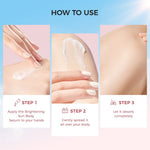 Grace and Glow Brightening Sun Body Serum Hand Body Lotion SPF 30 PA+++ | Body Sunscreen Sunblock Badan Anti UV with Arbutin + Bearberry | Lotion Tone Up Wangi Tahan Lama untuk Melembabkan Mencerahkan Kulit (Whitening & Moisturizing)