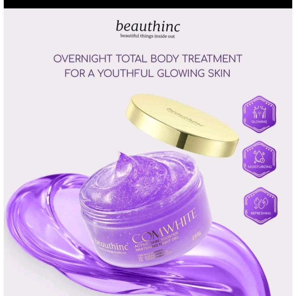 [READY SIAP KIRIM] BODY LOTION DOSTING BEAUTHINC COMEWHITE ACTIVE BEAUTHINC/SABUN ANGGUR BEAUTHINC KEMASAN BARU Sabun Dosting 3% alpha arbutin with 12% Niacinamide glow soap 100% Original