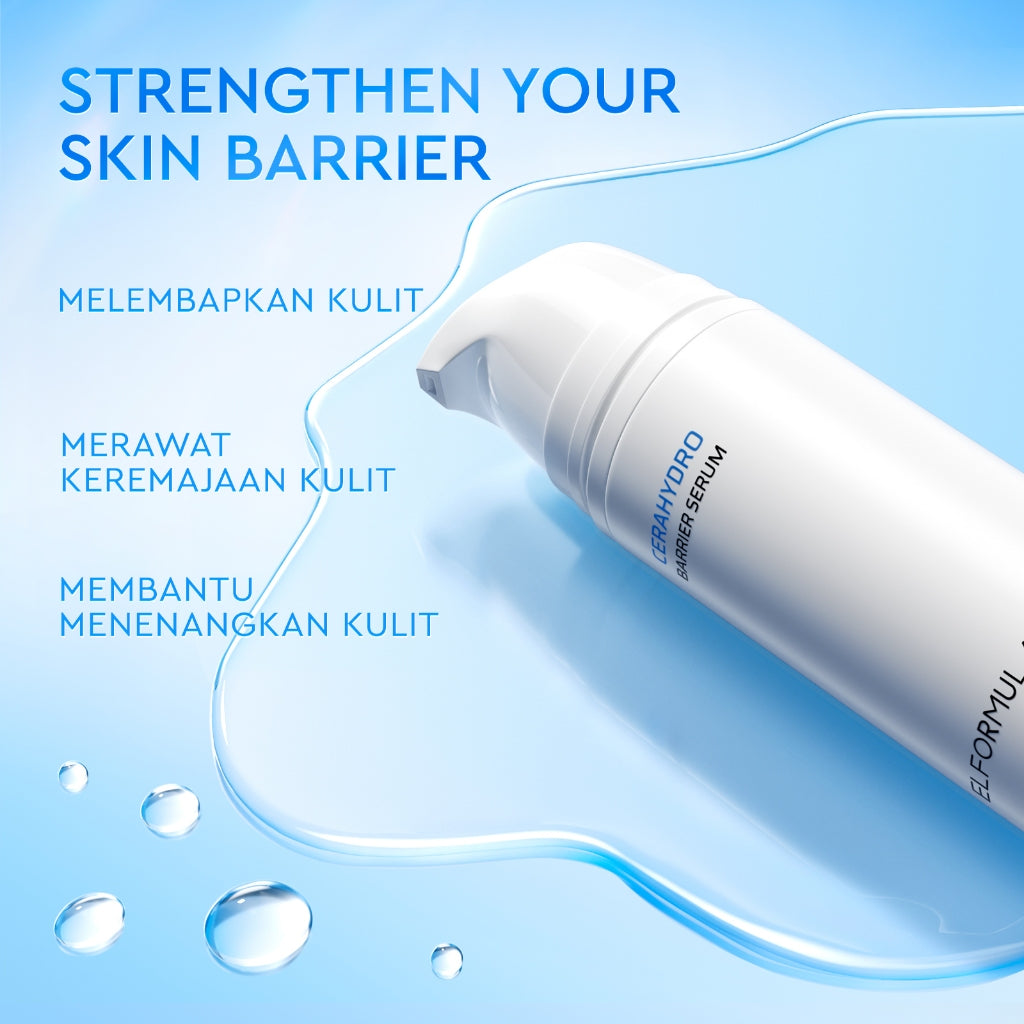 ELFORMULA Intensive CeraHydro Barrier Repair Serum Face Essence - Serum Wajah untuk Meratakan Warna Kulit dan Memperbaiki Skin Barrier