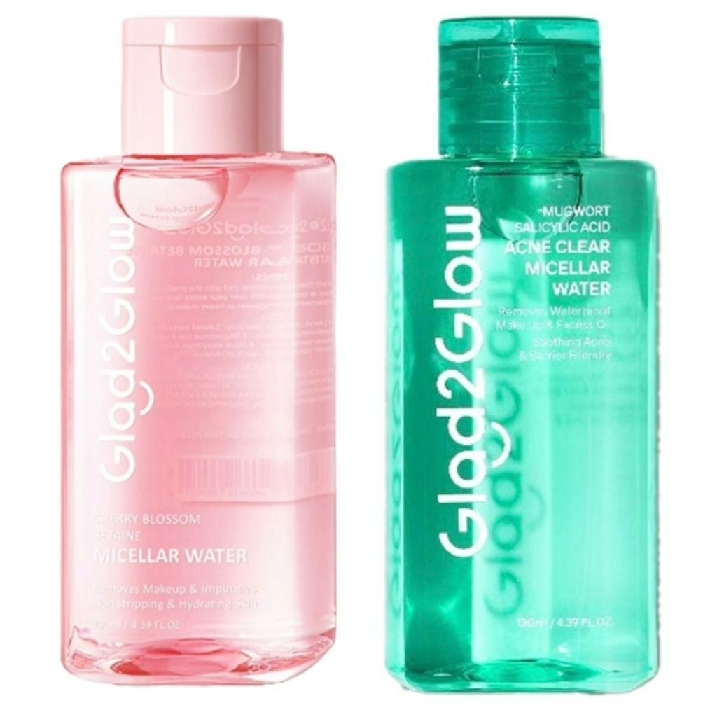 Glad2Glow Micellar Water Pembersih Makeup 130 ml