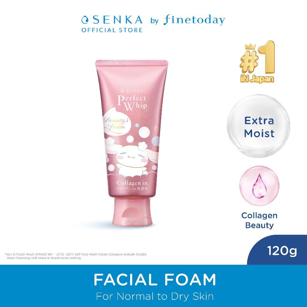 SENKA Perfect Whip Collagen In Cinnamoroll Edition 120gr