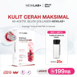 [FREE GIFT New Launch]  NEWLAB Brightlogy GlutaColl-5500 - PRO | Collagen Glutathione Drink | 13X Efektif Kulit Cerah & Sehat | S-Acetyl-L-Glutathione|Efektif Memutihkan 13X|14 - 28 Sachet